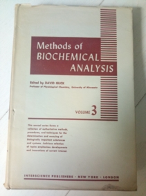 Methods of biochemical analysis, volume 3